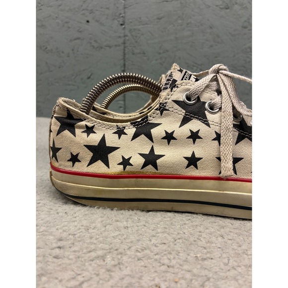 Converse Chuck Taylor All Star Low Top Sneakers Men's 9 Star Print Canvas Shoes - Picture 2 of 16